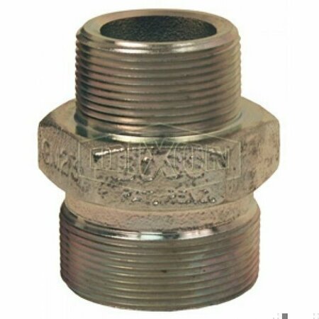 DIXON Boss Ground Joint Washer Seal Spud, 1-1/4 in, Thread Wing Nut x MNPT, Iron, Domestic WM18